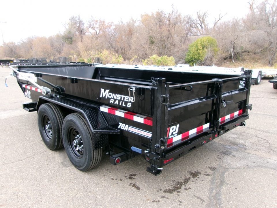 New 2027 PJ Trailers DT1 83"X16'  LOW PRO TELESCOPIC Dump Trailer