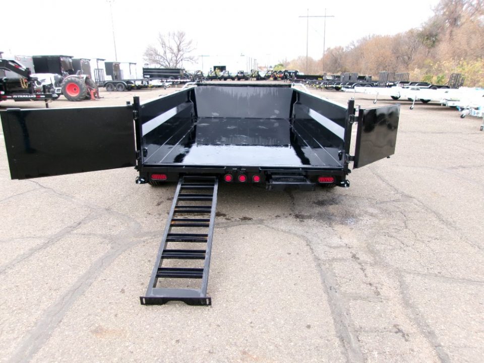 New 2027 PJ Trailers DT1 83"X16'  LOW PRO TELESCOPIC Dump Trailer