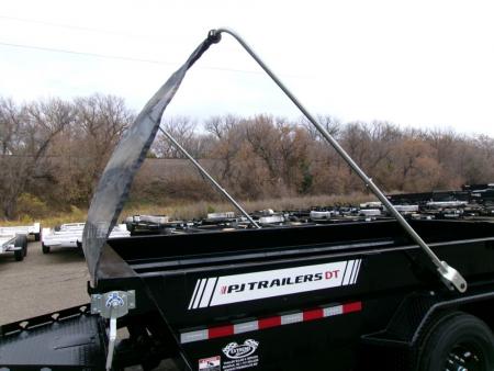New 2027 PJ Trailers DT1 83"X16'  LOW PRO TELESCOPIC Dump Trailer