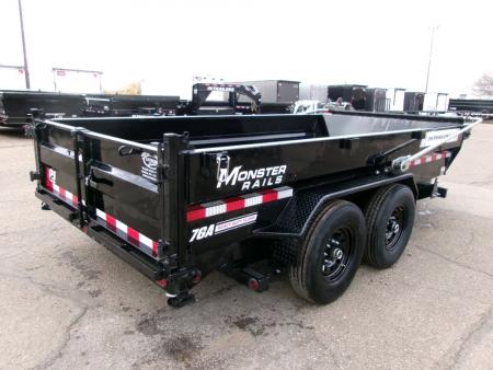 New 2027 PJ Trailers DT1 83"X16'  LOW PRO TELESCOPIC Dump Trailer