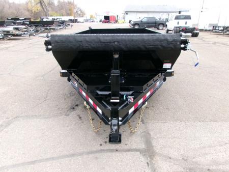 New 2027 PJ Trailers DT1 83"X16'  LOW PRO TELESCOPIC Dump Trailer