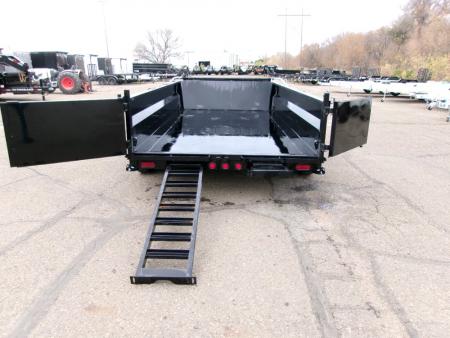 New 2027 PJ Trailers DT1 83"X16'  LOW PRO TELESCOPIC Dump Trailer