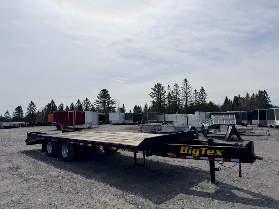 Used 2014 Big Tex Trailers 8.5' x 20' + 5' - 23,900lb GVWR Deckover Dual Tandem Equipment Trailer