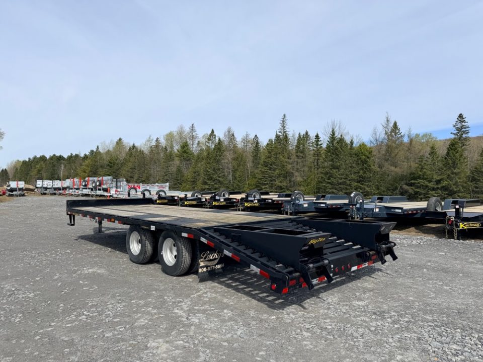 Used 2014 Big Tex Trailers 8.5' x 20' + 5' - 23,900lb GVWR Deckover Dual Tandem Equipment Trailer
