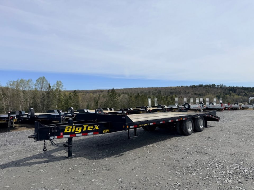 Used 2014 Big Tex Trailers 8.5' x 20' + 5' - 23,900lb GVWR Deckover Dual Tandem Equipment Trailer