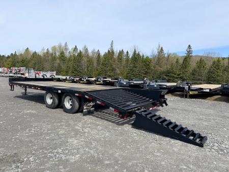 Used 2014 Big Tex Trailers 8.5' x 20' + 5' - 23,900lb GVWR Deckover Dual Tandem Equipment Trailer