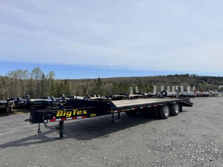 Used 2014 Big Tex Trailers 8.5' x 20' + 5' - 23,900lb GVWR Deckover Dual Tandem Equipment Trailer