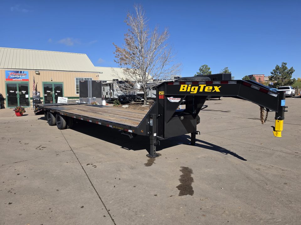 New 2027 Big Tex 25GN-30D5A-MRBK Flatbed Trailer