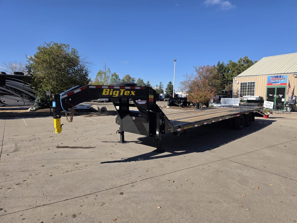 New 2027 Big Tex 25GN-30D5A-MRBK Flatbed Trailer