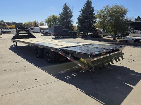 New 2027 Big Tex 25GN-30D5A-MRBK Flatbed Trailer
