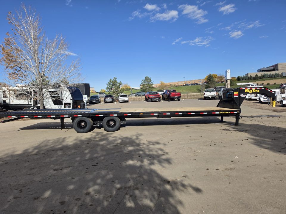 New 2027 Big Tex 22GH-35D12A Hydraulic Dove Tail Flatbed Trailer