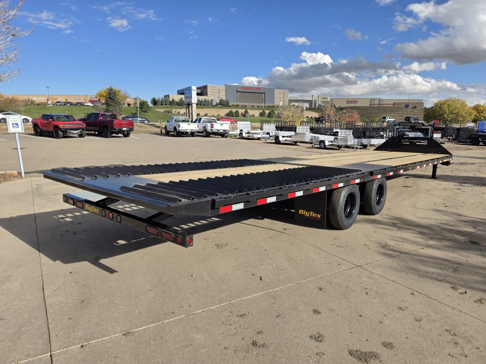 New 2027 Big Tex 22GH-35D12A Hydraulic Dove Tail Flatbed Trailer
