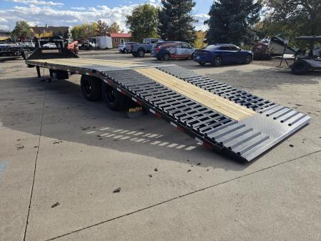New 2027 Big Tex 22GH-35D12A Hydraulic Dove Tail Flatbed Trailer