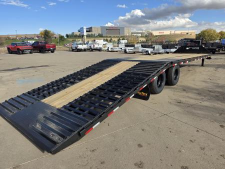 New 2027 Big Tex 22GH-35D12A Hydraulic Dove Tail Flatbed Trailer
