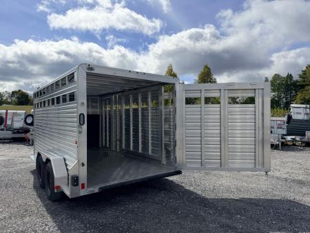 New 2027 Frontier Trailers LIVESTOCK 16'7" Stock / Stock Combo Trailer