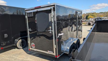 New 2027 Homesteader 6x12 Tandem Intrepid V-Nose Cargo Trailer w/ Ramp