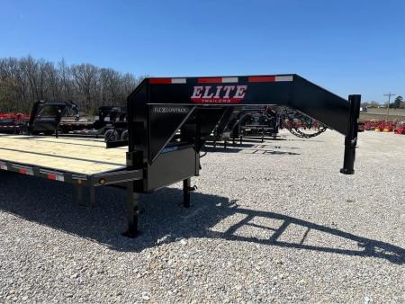 New 2027 Elite Trailers Elite 20+5  dual tandem gooseneck Flatbed Trailer