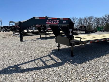 New 2027 Elite Trailers Elite 20+5" dual tandem gooseneck Flatbed Trailer