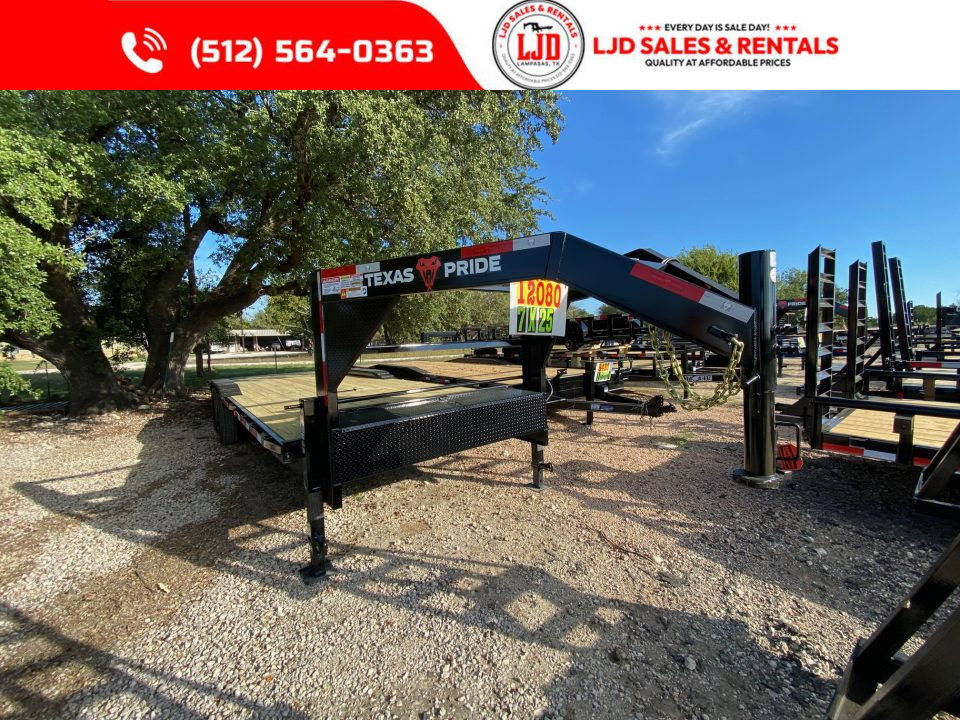 New 2027 Texas Pride - 102" X 25' - 20K GVWR - Tilt Trailer