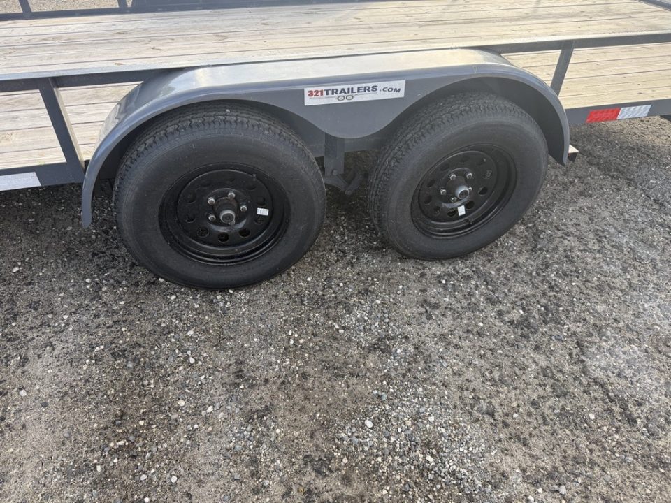 Used 2026 Triple Crown Trailers 7x16 Tandem Axle Utility Trailer – Gray, 7,000 lb Capacity Utility Trailer