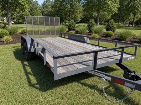 Used 2026 Triple Crown Trailers 7x16 Tandem Axle Utility Trailer – Gray, 7,000 lb Capacity Utility Trailer