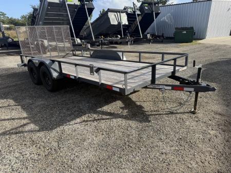Used 2026 Triple Crown Trailers 7x16 Tandem Axle Utility Trailer – Gray, 7,000 lb Capacity Utility Trailer