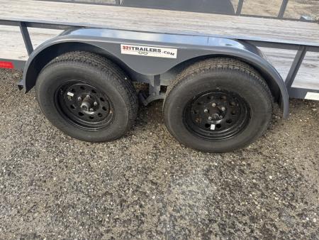 Used 2026 Triple Crown Trailers 7x16 Tandem Axle Utility Trailer – Gray, 7,000 lb Capacity Utility Trailer