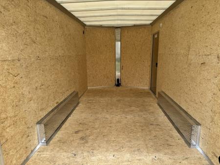 New 2027 E-Z Hauler EZEC7.5X14 XLT-P Cargo / Enclosed Trailer 71 SERIES 7 FOOT 1 INCH INTERIOR HEIGHT .080 POLY SIDES, TRANSLUCENT ROOF, REAR CANOPY, TORSION AXLES, FREE ALUMINUM WHEEL UPGRADE