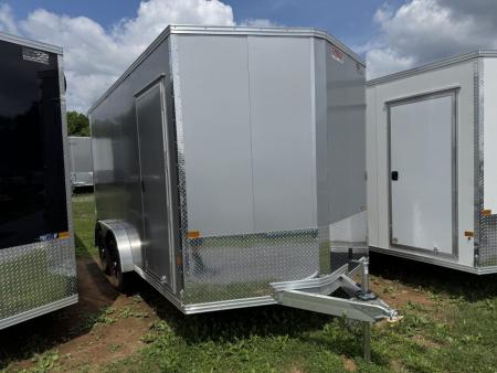 New 2027 E-Z Hauler EZEC7.5X14 XLT-P Cargo / Enclosed Trailer 71 SERIES 7 FOOT 1 INCH INTERIOR HEIGHT .080 POLY SIDES, TRANSLUCENT ROOF, REAR CANOPY, TORSION AXLES, FREE ALUMINUM WHEEL UPGRADE