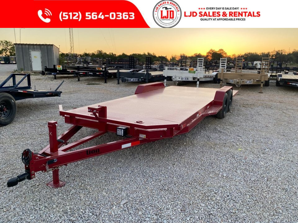 New 2026 Lion - 83 x 22 Car Hauler - 12K GVWR - Split Dovetail
