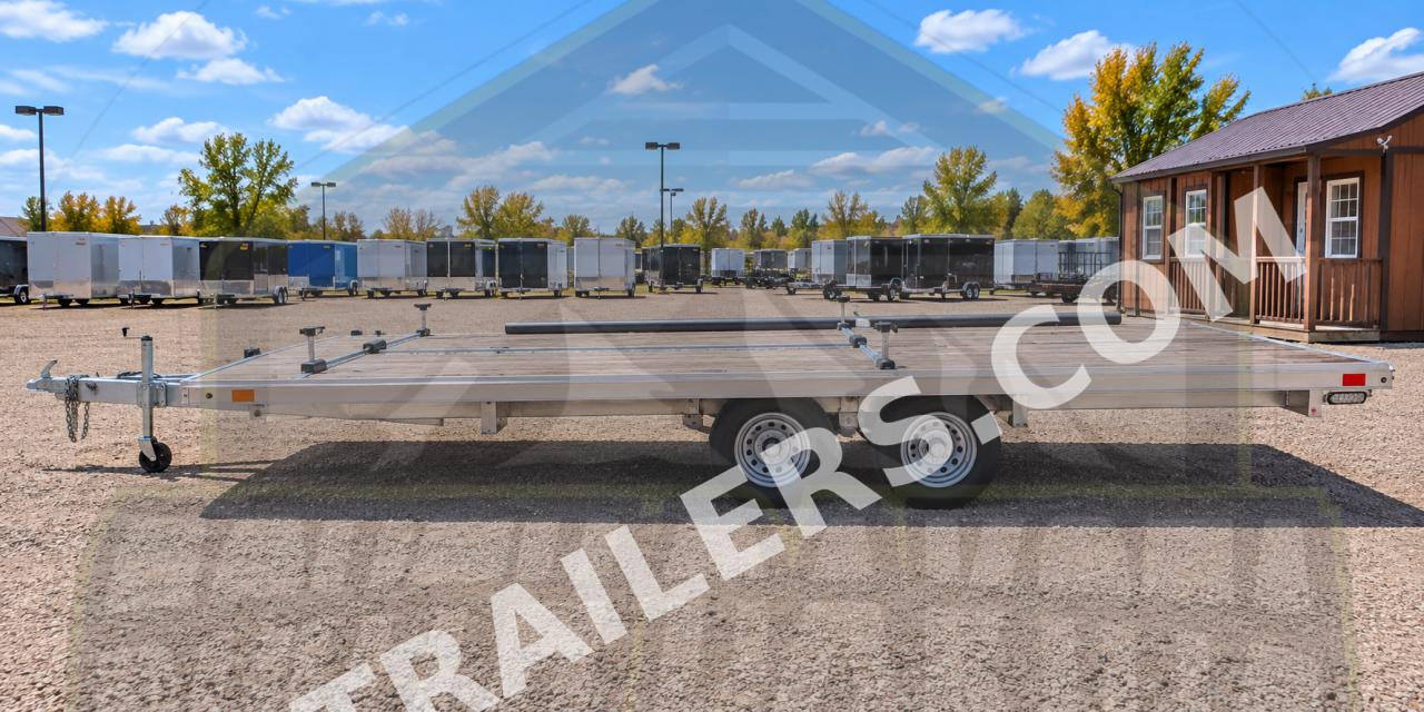Used 2022 ALCOM 101"x22' PFS - LV Snowmobile Trailer