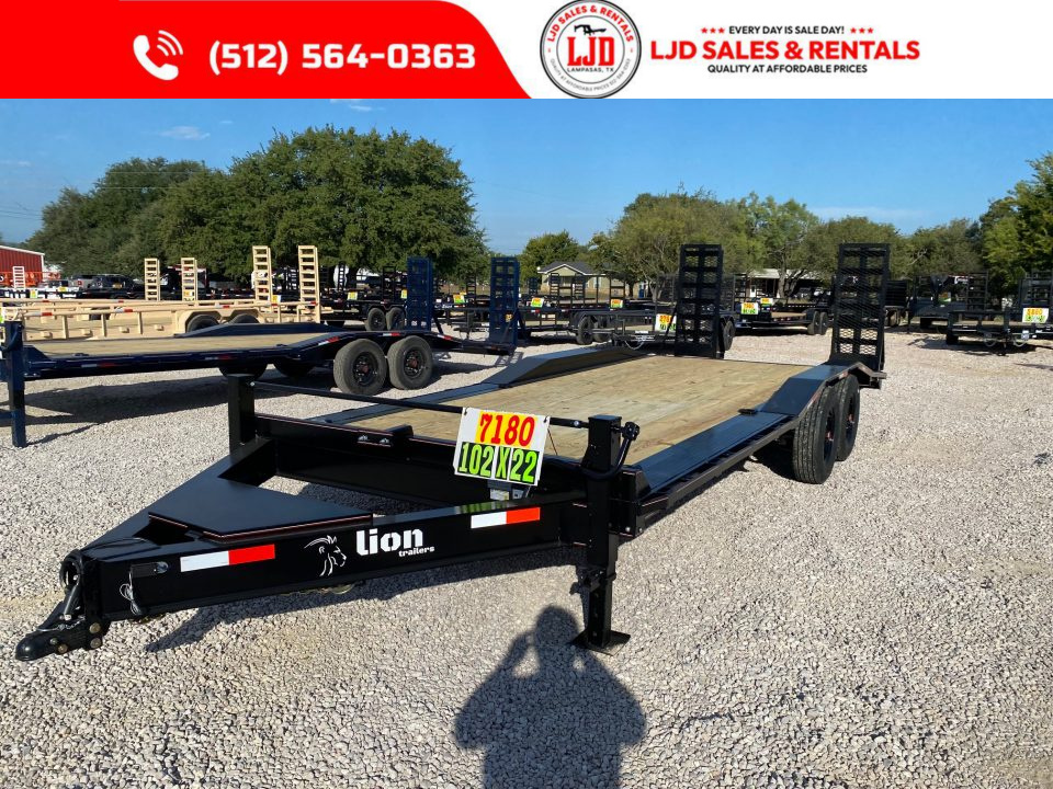 New 2026 Lion - 102" X 22 - 16K GVWR - Car Hauler/Equipment Hauler