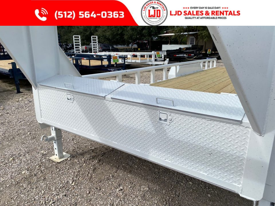 New 2027 Triple R - 22' Gooseneck Lowboy Trailer - 14 Ply Tires