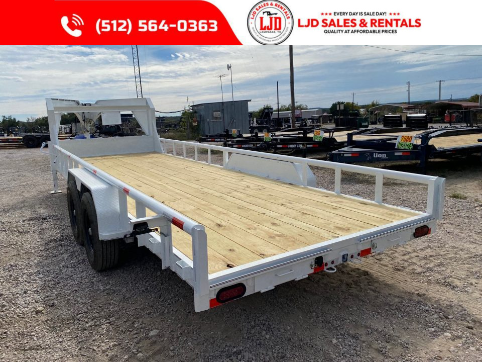 New 2027 Triple R - 22' Gooseneck Lowboy Trailer - 14 Ply Tires