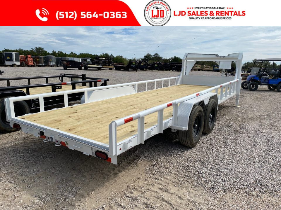 New 2027 Triple R - 22' Gooseneck Lowboy Trailer - 14 Ply Tires