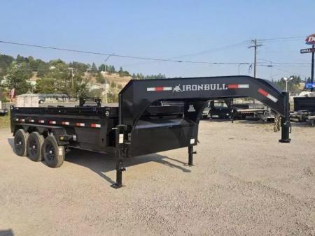 New 2027 Iron Bull 83 x16' 21k Gooseneck Dump Trailer
