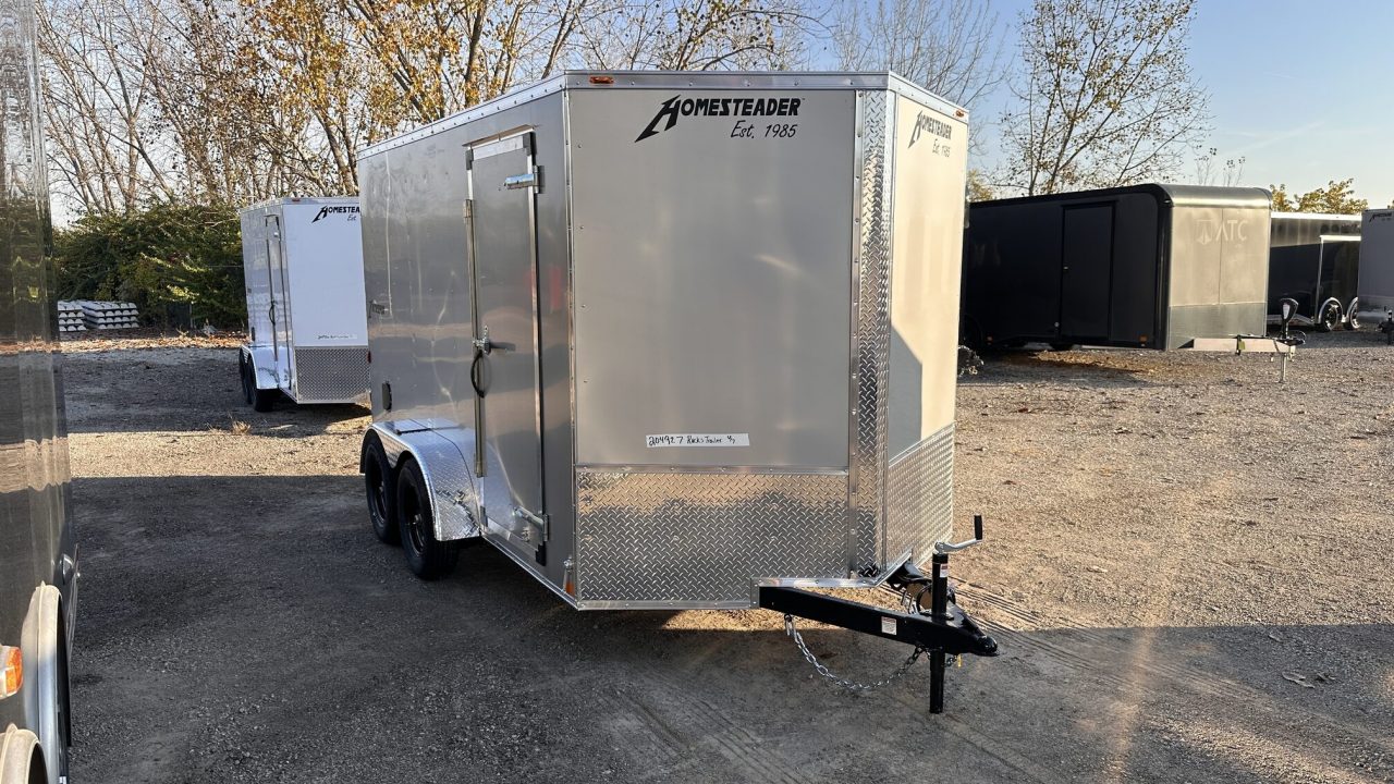 New 2027 Homesteader Trailer 7 X 12 FT ENCLOSED CARGO TRAILER 6 FT 6 IN INTERIOR HEIGHT 7K