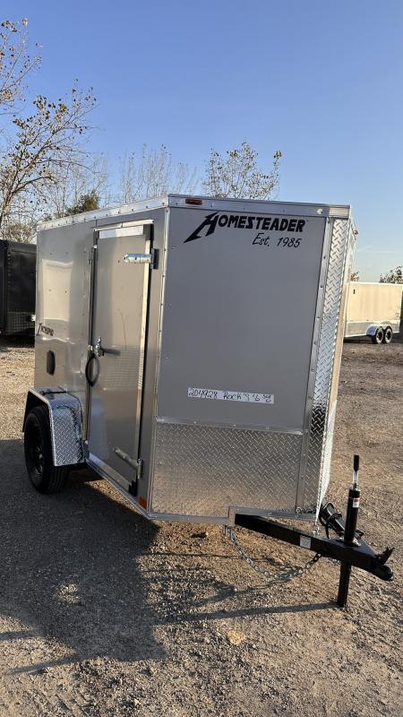 New 2027 Homesteader Trailer 5 X 8 FT ENCLOSED INTREPID CARGO TRAILER RAMP DOOR 6' INTERIOR HEIGHT