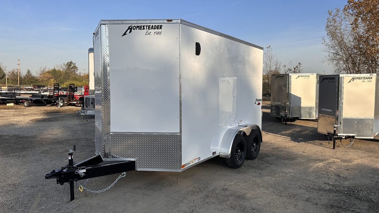 New 2027 Homesteader Trailer 7 X 12 FT ENCLOSED CARGO TRAILER 7 FT INTERIOR HEIGHT 10K