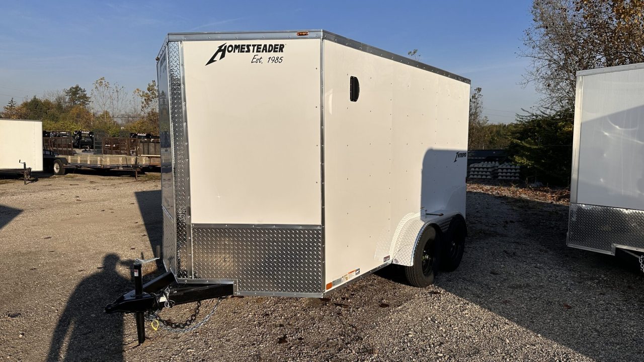 New 2027 Homesteader Trailer 7 X 12 FT ENCLOSED CARGO TRAILER 6 FT 6 IN INT HEIGHT 7K