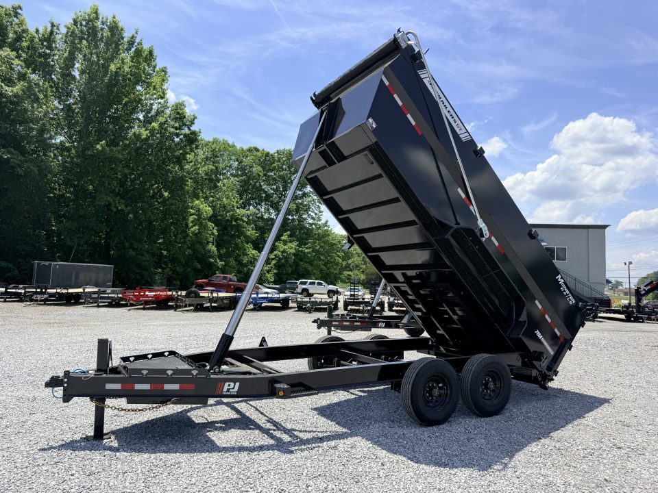 New 2027 PJ Trailers 7X16 (4FT WALL) 6 STAGE TELESCOPIC DUMP TRAILER 17600 GVWR Dump Trailer