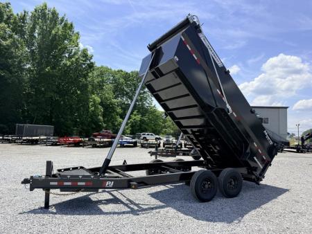 New 2027 PJ Trailers 7X16 (4FT WALL) 6 STAGE TELESCOPIC DUMP TRAILER 17600 GVWR Dump Trailer