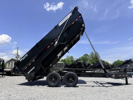 New 2027 PJ Trailers 7X16 (4FT WALL) 6 STAGE TELESCOPIC DUMP TRAILER 17600 GVWR Dump Trailer
