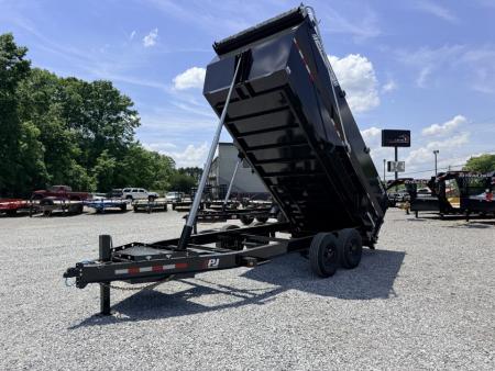 New 2027 PJ Trailers 7X16 (4FT WALL) 6 STAGE TELESCOPIC DUMP TRAILER 17600 GVWR Dump Trailer