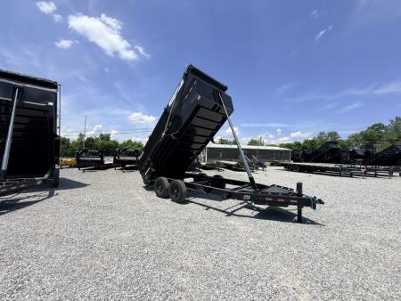 New 2027 PJ Trailers 7X16 (4FT WALL) 6 STAGE TELESCOPIC DUMP TRAILER 17600 GVWR Dump Trailer