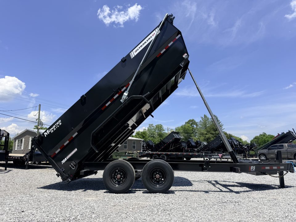 New 2027 PJ Trailers 7X16 (4FT WALL) 6 STAGE TELESCOPIC DUMP TRAILER 17600 GVWR Dump Trailer