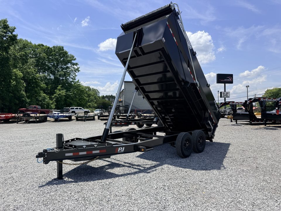 New 2027 PJ Trailers 7X16 (4FT WALL) 6 STAGE TELESCOPIC DUMP TRAILER 17600 GVWR Dump Trailer