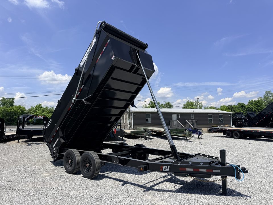 New 2027 PJ Trailers 7X16 (4FT WALL) 6 STAGE TELESCOPIC DUMP TRAILER 17600 GVWR Dump Trailer