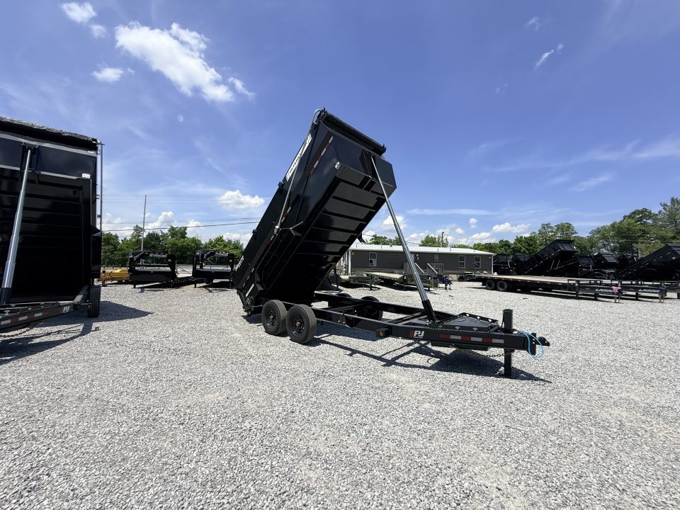 New 2027 PJ Trailers 7X16 (4FT WALL) 6 STAGE TELESCOPIC DUMP TRAILER 17600 GVWR Dump Trailer