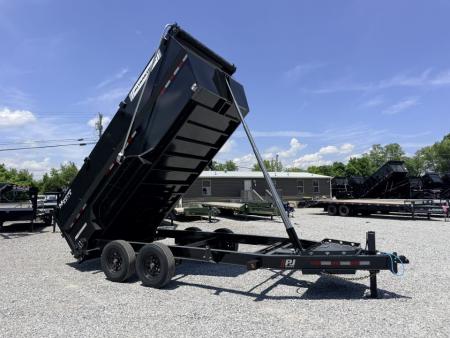 New 2027 PJ Trailers 7X16 (4FT WALL) 6 STAGE TELESCOPIC DUMP TRAILER 17600 GVWR Dump Trailer